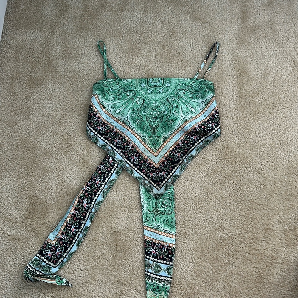 Bandana Cropped Tank Top